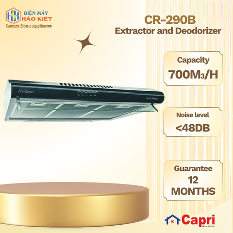 CR-290B - Máy Hút Và Khử Mùi Capri 9 Tấc CR 290B