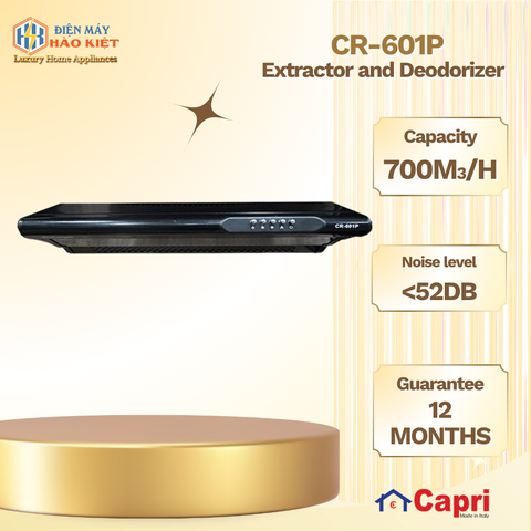 CR-601P - Máy Hút Và Khử Mùi Capri 6 Tấc CR 601P