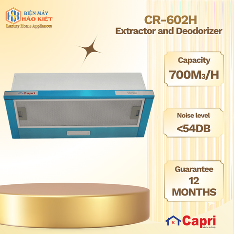 CR-602H - Máy Hút Và Khử Mùi Capri 6 Tấc CR 602H