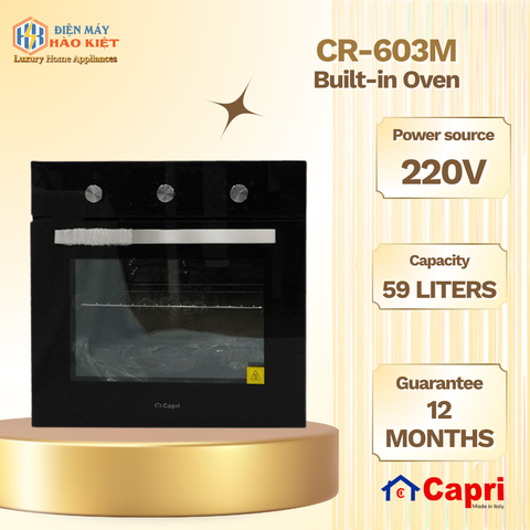 CR-603M - Lò Nướng Âm Tủ Capri CR 603M