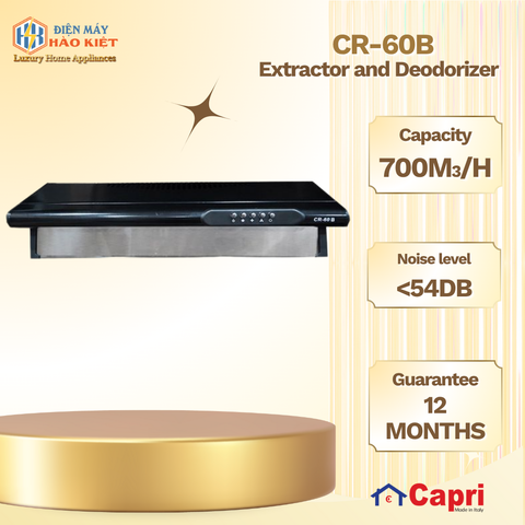 CR-60B - Máy Hút Và Khử Mùi Capri 6 Tấc CR 60B