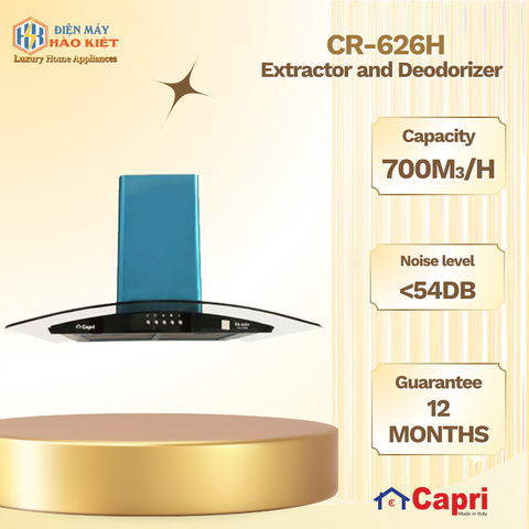 CR-626H - Máy Hút Và Khử Mùi Capri 7 Tấc CR 626H