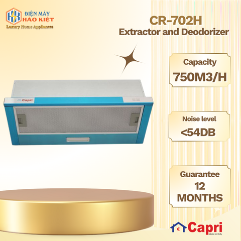CR-702H - Máy Hút Và Khử Mùi Capri 7 Tấc CR 702H