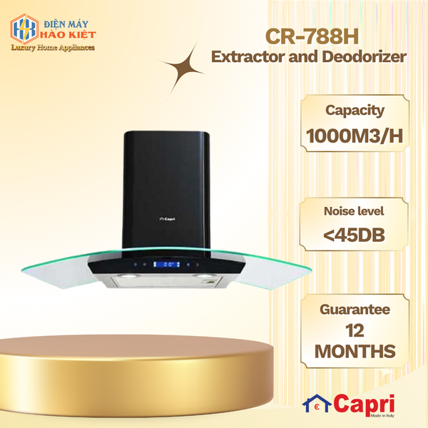 CR-788H - Máy Hút Và Khử Mùi Capri 7 Tấc CR 788H