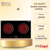 CR-803KT - Bếp Điện Đôi 2 Hồng Ngoại Capri CR 803KT