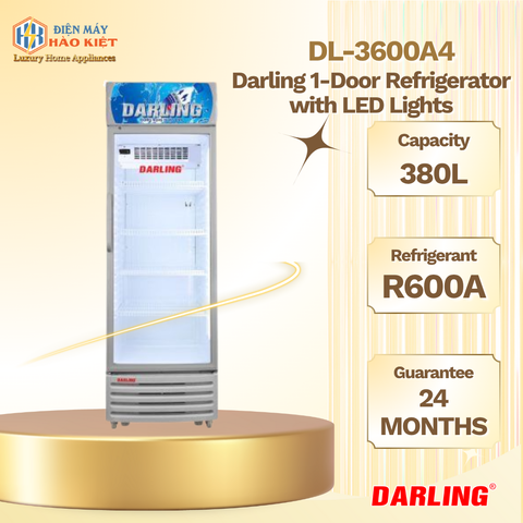 DL-3600A4 - Tủ Mát 1 Cánh Darling Đèn Led 380L