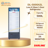 DL-5000A2L - Tủ Mát 1 Cánh Darling 500L – Kính Low-E – Đèn Led