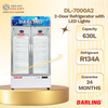 DL-7000A2 - Tủ Mát 2 Cánh Darling Đèn Led 630L