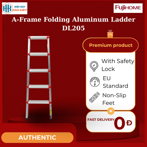 DL205 - Thang Nhôm Gấp Chữ A Fujihome