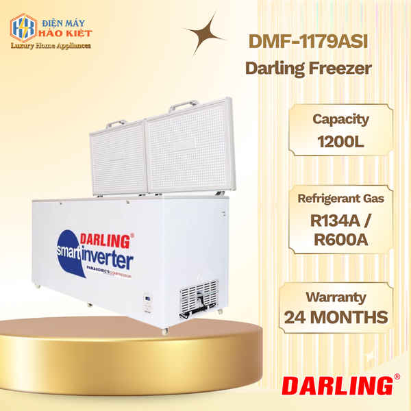 DMF-1179ASI - Tủ Đông Thông Minh Darling Inverter 1 Ngăn 1200L