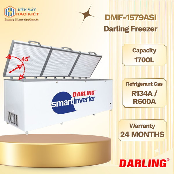 DMF-1579ASI - Tủ Đông Thông Minh Darling Inverter 1 Ngăn 1700L