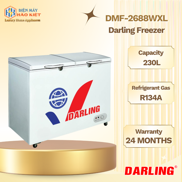 DMF-2688WXL - Tủ Đông Darling 2 Ngăn 230L