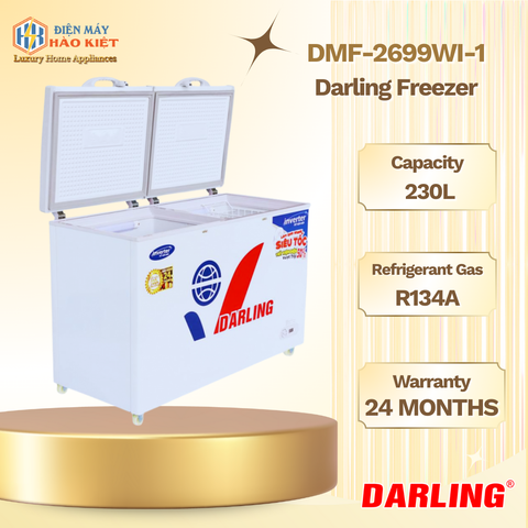 DMF-2699WI-1 - Tủ Đông Darling Inverter 2 Ngăn 230L