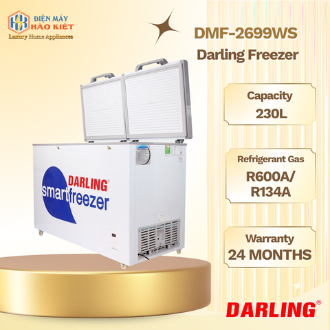 DMF-2699WS - Tủ Đông Thông Minh Darling 2 Ngăn 230L