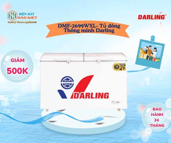 DMF-2699WXL - Tủ Đông Darling 2 Ngăn 230L