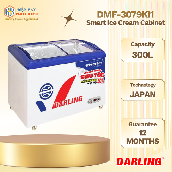DMF-3079KI1  - Tủ Kem Darling Inverter 300L