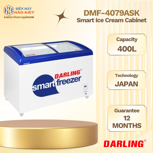 DMF-4079ASK - Tủ Kem Thông Minh Darling 400L