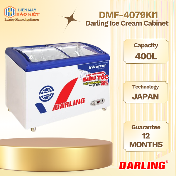 DMF-4079KI1 - Tủ Kem Darling Inverter 400L