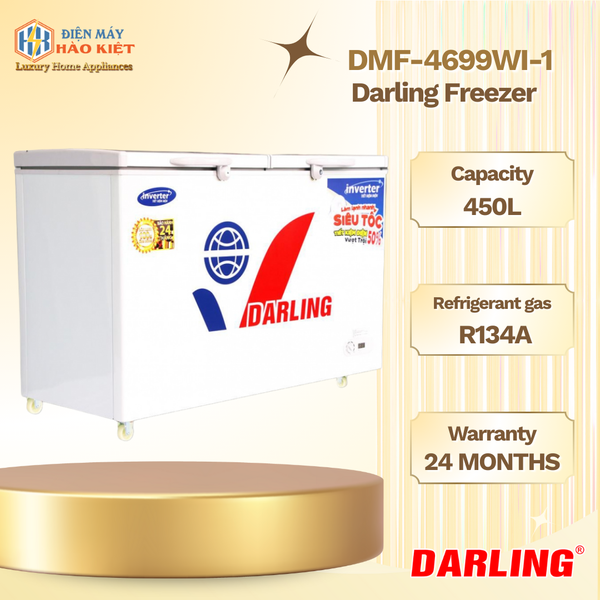 DMF-4699WI-1 - Tủ Đông Darling Inverter 2 Ngăn 450L