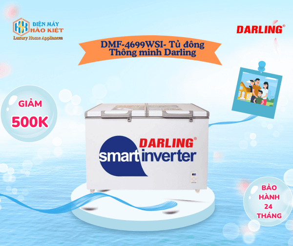 DMF-4699WSI - Tủ Đông Thông Minh Darling Inverter 2 Ngăn 450L
