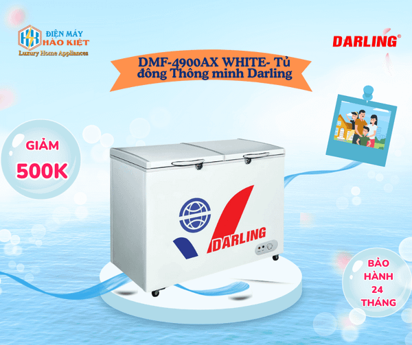 DMF-4900AX WHITE - Tủ Đông Darling 1 Ngăn 380L