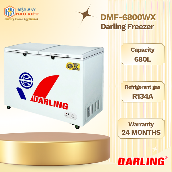 DMF-6800WX - Tủ Đông Darling 2 Ngăn 680L