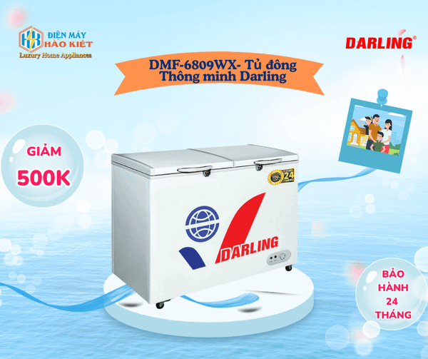 DMF-6809WX - Tủ Đông Darling 2 Ngăn 680L