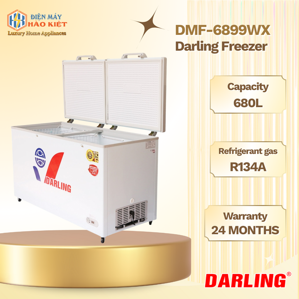 DMF-6899WX - Tủ Đông Darling 2 Ngăn 680L