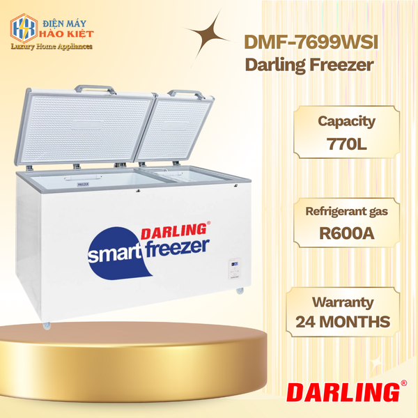 DMF-7699WSI - Tủ Đông Thông Minh Darling Inverter 2 Ngăn 770L