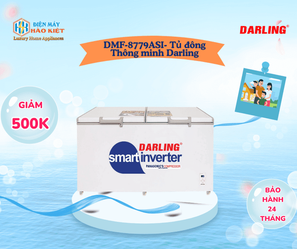 DMF-8779ASI - Tủ Đông Thông Minh Darling Inverter 1 Ngăn 870L