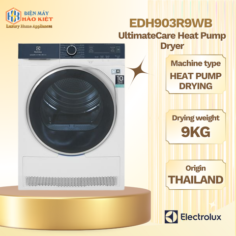 EDH903R9WB - Máy Sấy Bơm Nhiệt Electrolux UltimateCare - 9 Kg
