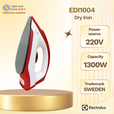 EDI1004 - Bàn Ủi Khô Electrolux 1300W - Đỏ