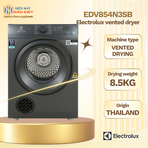 EDV854N3SB  - Máy sấy thông hơi Electrolux 8.5 kg