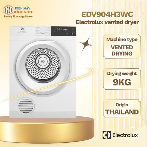 EDV904H3WC - Máy Sấy thông hơi Electrolux UltimateCare _ 9 kg