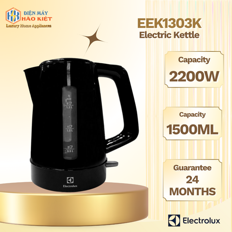 EEK1303K - Bình Đun Siêu Tốc Electrolux 1.5 Lít - Đen