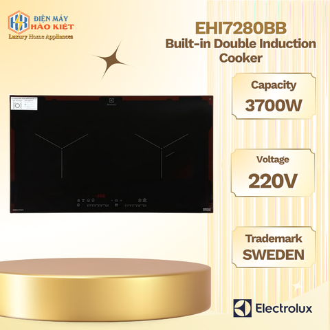 EHI7280BB - Bếp Từ Đôi Lắp Âm Electrolux