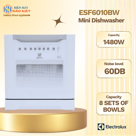 ESF6010BW - Máy Rửa Chén Mini Electrolux _ 8 Bộ - Để Bàn