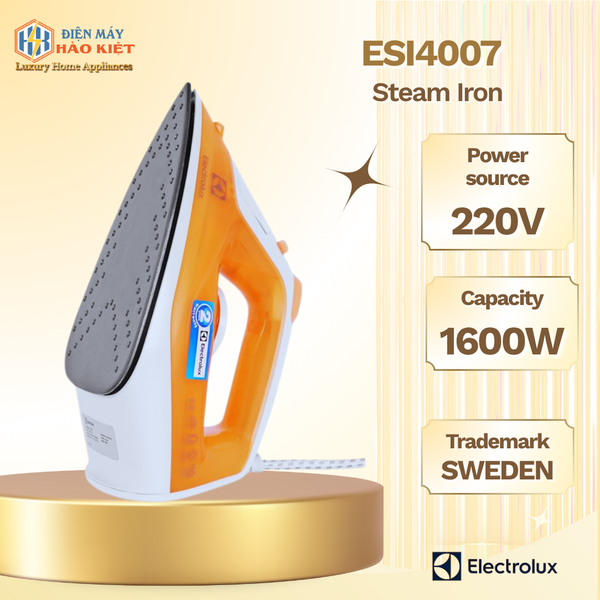 ESI4007 - Bàn Ủi Hơi Nước Electrolux - Vàng Cam