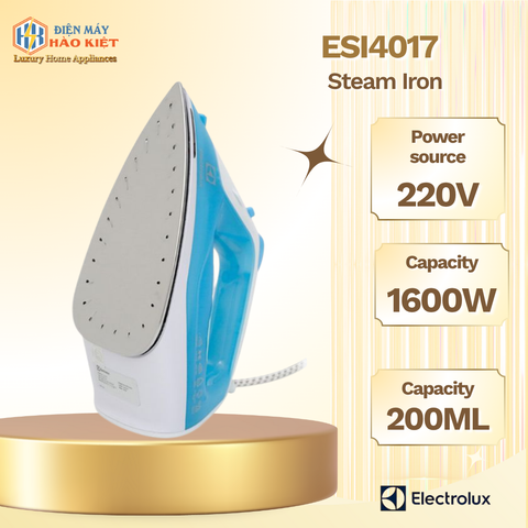 ESI4017 - Bàn Ủi Hơi Nước Electrolux - Hàng Chính Hãng
