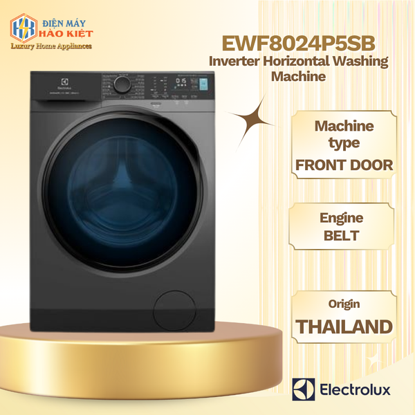 EWF8024P5SB - Máy giặt Electrolux Inverter 8 kg