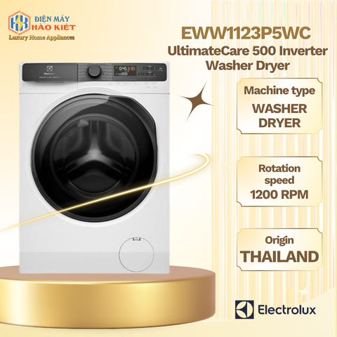 EWW1123P5WC - Máy giặt sấy Electrolux UltimateCare 500 Inverter giặt 11 kg - sấy 7 kg