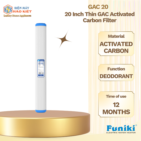 GAC 20 - Lõi Lọc ThanHoạt Tính GAC 20 Inch Gầy