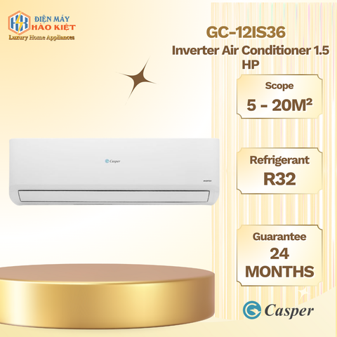 GC-12IS36 - Máy Lạnh Casper Inverter 1.5 HP