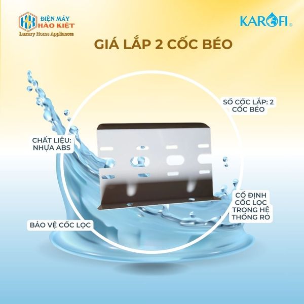 Giá lắp 2 cốc béo