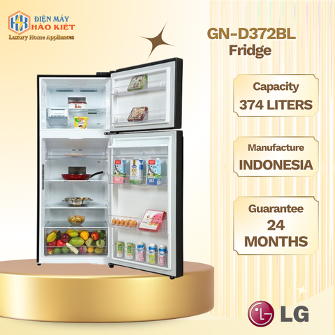 GN-D372BL - Tủ Lạnh LG Inverter 374 Lít
