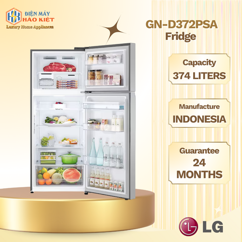 GN-D372PSA - Tủ Lạnh LG Inverter 374 Lít