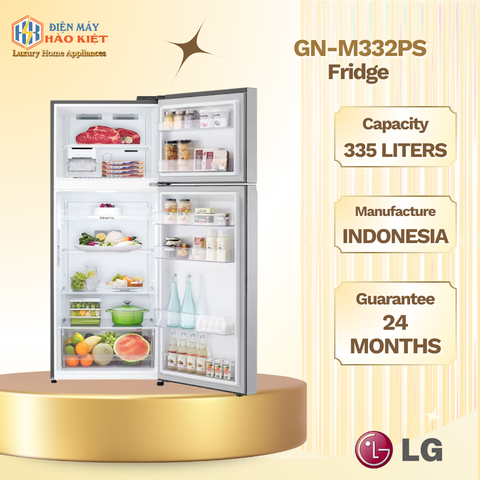 GN-M332PS - Tủ Lạnh LG Inverter 335 Lít