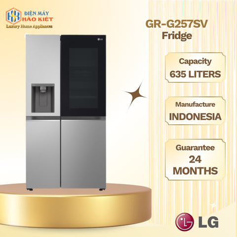 GR-G257SV - Tủ Lạnh LG Inverter 635L Side By Side InstaView