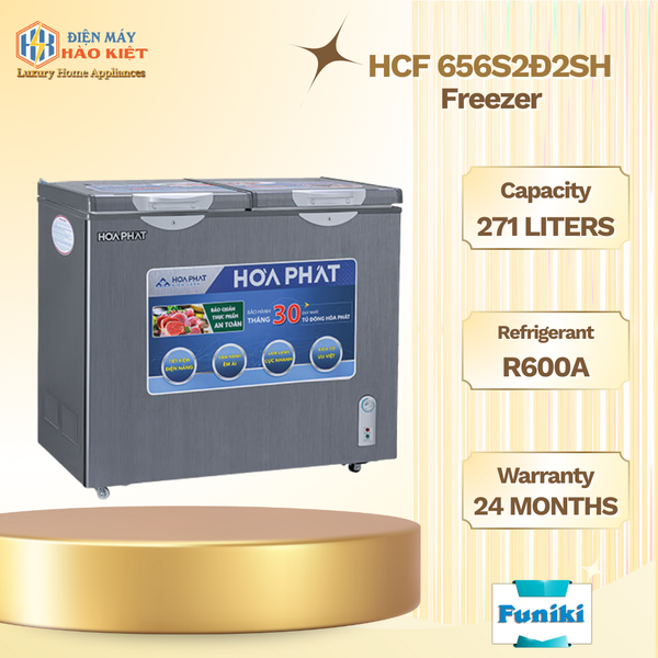 HCF 656S2Đ2SH - Tủ Đông 271L