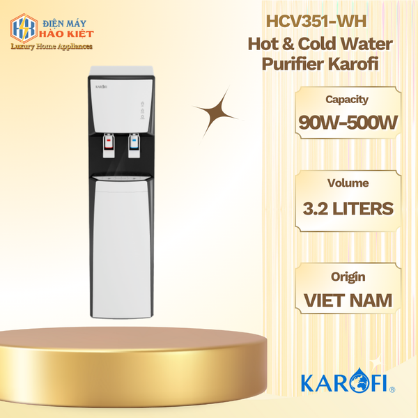 HCV351-WH - Máy Nóng Lạnh Ro Karofi